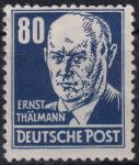 Obrázek k výrobku 51416 - 1952, NDR, 0339vaXI, Výplatní známka: Osobnosti politiky, umění a vědy - Ernst Thallmann, politik ✶✶