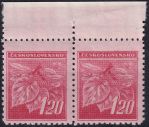 Obrázek k výrobku 51533 - 1945, ČSR II, 0378VV, Výplatní známka: Lipová ratolest ✶✶ ⊟ o D