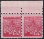 Obrázek k výrobku 51534 - 1945, ČSR II, 0378VV, Výplatní známka: Lipová ratolest ✶✶ ⊟ o H