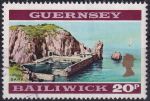 Obrázek k výrobku 51661 - 1971, Guernsey, 0052, Výplatní známka: Pohledy a znaky - Přístav Sark ⊙