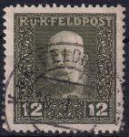 Obrázek k výrobku 51701 - 1915/1917, Rakousko-uherská polní pošta (Všeobecné vydání), 28A, Výplatní známka: Císař František Josef I. ⊙