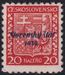 Obrázek k výrobku 51842 - 1939, Slovenský stát, 004VV, Výplatní známka: Státní znak ✶✶