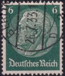 Obrázek k výrobku 52124 - 1933, Deutsches Reich, 0483, Výplatní známka: Paul von Hindenburg v medailonu (II) - Paul von Hindenburg (1847-1934), 2. říšský prezident ⊙