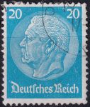 Obrázek k výrobku 52147 - 1933, Deutsches Reich, 0489, Výplatní známka: Paul von Hindenburg v medailonu (II) - Paul von Hindenburg (1847-1934), 2. říšský prezident ⊙ 