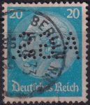 Obrázek k výrobku 52150 - 1933, Deutsches Reich, 0489p, Výplatní známka: Paul von Hindenburg v medailonu (II) - Paul von Hindenburg (1847-1934), 2. říšský prezident ⊙ 