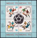 Obrázek k výrobku 52236 - 1970, Rumunsko, A075, Mistrovství světa ve fotbale, Mexiko ✶✶