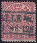 Obrázek k výrobku 52443 - 1868, Severoněmecký spolek, 04, Výplatní známka pro Severoněmecký spolek v tolarové měně ⊙ 