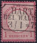 Obrázek k výrobku 52446 - 1869, Severoněmecký spolek, 17, Výplatní známka pro Severoněmecký spolek v tolarové měně ⊙ 