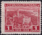Obrázek k výrobku 52640 - 1928, ČSR I, 0237VV, 10. výročí vzniku ČSR (Jubilejní): Hluboká ✶✶