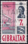 Obrázek k výrobku 52734 - 1960, Gibraltar, 0156, Výplatní známka: Letištní budova ⊙