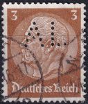 Obrázek k výrobku 53126 - 1934, Deutsches Reich, 0513Xp, Výplatní známka: Paul von Hindenburg v medailonu (III) - Paul von Hindenburg (1847-1934), 2. říšský prezident ⊙