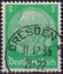 Obrázek k výrobku 53137 - 1934, Deutsches Reich, 0514, Výplatní známka: Paul von Hindenburg v medailonu (III) - Paul von Hindenburg (1847-1934), 2. říšský prezident ⊙