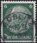 Obrázek k výrobku 53147 - 1934, Deutsches Reich, 0515, Výplatní známka: Paul von Hindenburg v medailonu (III) - Paul von Hindenburg (1847-1934), 2. říšský prezident ⊙