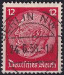 Obrázek k výrobku 53173 - 1934, Deutsches Reich, 0517, Výplatní známka: Paul von Hindenburg v medailonu (III) - Paul von Hindenburg (1847-1934), 2. říšský prezident ⊙