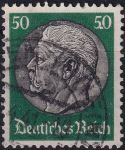 Obrázek k výrobku 53208 - 1934, Deutsches Reich, 0524, Výplatní známka: Paul von Hindenburg v medailonu (III) - Paul von Hindenburg (1847-1934), 2. říšský prezident ⊙