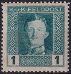 Obrázek k výrobku 53446 - 1915/1917, Rakousko-uherská polní pošta (Všeobecné vydání), 33A, Výplatní známka: Císař František Josef I. ✶✶