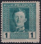Obrázek k výrobku 53448 - 1917/1918, Rakousko-uherská polní pošta (Všeobecné vydání), 53A, Výplatní známka: Císař Karel I. ✶
