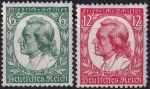 Obrázek k výrobku 53943 - 1934, Deutsches Reich, 0554/0555, 175. výročí narození Friedricha von Schillera, básníka ⊙