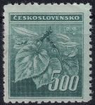 Obrázek k výrobku 54003 - 1945, ČSR II, 0380VV, Výplatní známka: Lipová ratolest ✶✶