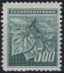 Obrázek k výrobku 54004 - 1945, ČSR II, 0380VV, Výplatní známka: Lipová ratolest ✶✶