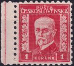 Obrázek k výrobku 54052 - 1927, ČSR I, 0208VV, Výplatní známka: 75. narozeniny T. G. Masaryka (pozměněná kresba) ✶
