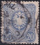 Obrázek k výrobku 54241 - 1875, Německá říše, 033a, Výplatní známka: Říšský orel, vydání \"PFENNIGE\" ⊙ 