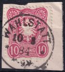 Obrázek k výrobku 54264 - 1886, Německá říše, 041b, Výplatní známka: Říšský orel v oválu ⊙ 