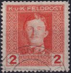 Obrázek k výrobku 54356 - 1917/1918, Rakousko-uherská polní pošta (Všeobecné vydání), 54A, Výplatní známka: Císař Karel I. ⊙