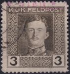 Obrázek k výrobku 54360 - 1917/1918, Rakousko-uherská polní pošta (Všeobecné vydání), 55A, Výplatní známka: Císař Karel I. ⊙