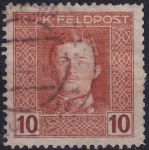 Obrázek k výrobku 54374 - 1917/1918, Rakousko-uherská polní pošta (Všeobecné vydání), 58A, Výplatní známka: Císař Karel I. ⊙