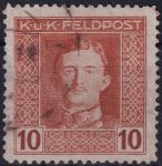 Obrázek k výrobku 54375 - 1917/1918, Rakousko-uherská polní pošta (Všeobecné vydání), 58A, Výplatní známka: Císař Karel I. ⊙