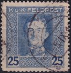 Obrázek k výrobku 54395 - 1917/1918, Rakousko-uherská polní pošta (Všeobecné vydání), 62A, Výplatní známka: Císař Karel I. ⊙