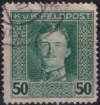 Obrázek k výrobku 54411 - 1917/1918, Rakousko-uherská polní pošta (Všeobecné vydání), 64A, Výplatní známka: Císař Karel I. ⊙