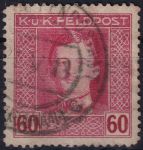 Obrázek k výrobku 54413 - 1917/1918, Rakousko-uherská polní pošta (Všeobecné vydání), 66A, Výplatní známka: Císař Karel I. ⊙