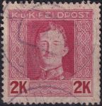 Obrázek k výrobku 54423 - 1917/1918, Rakousko-uherská polní pošta (Všeobecné vydání), 69A, Výplatní známka: Císař Karel I. ⊙