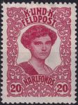 Obrázek k výrobku 54431 - 1918, Rakousko-uherská polní pošta (Všeobecné vydání), 74, Týden císaře Karla: Císařovna Zita ✶✶