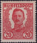 Obrázek k výrobku 54438 - 1918, Rakousko-uherská polní pošta (Všeobecné vydání), V, Výplatní známka: Císař Karel I. ✶✶