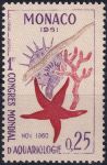 Obrázek k výrobku 54600 - 1960, Monako, 0639, 50 let Oceánografického muzea: Mořská zvířata, muzeum ✶✶