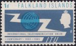 Obrázek k výrobku 54639 - 1960, Falklandské ostrovy, 0132, Výplatní známka: Královna Alžběta II., domácí ptactvo - Haematopus leucopodus ✶✶