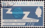 Obrázek k výrobku 54640 - 1957, Falklandské ostrovy, 0117, Výplatní známka: Královna Alžběta II. a zemské motivy - Ovce ⊙