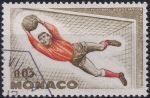 Obrázek k výrobku 54681 - 1963, Monako, 0745, 100 let britského fotbalového svazu. Vítězství AS Monaco ve francouzském mistrovství: Hráč fotbalu ⊙