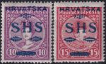 Obrázek k výrobku 54748 - 1918, Jugoslávie (vydání pro Chorvatsko), 0064/0065, Známky Maďarska s přetiskem: Na korunovačních známkách 1916 ✶