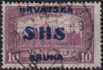 Obrázek k výrobku 54766 - 1918, Jugoslávie (vydání pro Chorvatsko), 0083, Známky Maďarska s přetiskem: Na kresbě Parlament 1917/20 ✶✶