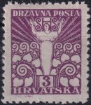 Obrázek k výrobku 54783 - 1919, Jugoslávie (vydání pro Chorvatsko), 0088A, Výplatní známka: Anděl míru ✶✶