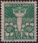 Obrázek k výrobku 54786 - 1919, Jugoslávie (vydání pro Chorvatsko), 0089A, Výplatní známka: Anděl míru ✶✶
