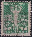 Obrázek k výrobku 54788 - 1919, Jugoslávie (vydání pro Chorvatsko), 0090A, Výplatní známka: Anděl míru ⊙