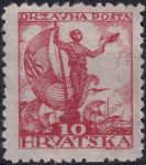 Obrázek k výrobku 54797 - 1919, Jugoslávie (vydání pro Chorvatsko), 0090A, Výplatní známka: Anděl míru ✶✶