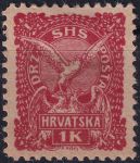 Obrázek k výrobku 54807 - 1919, Jugoslávie (vydání pro Chorvatsko), 0094A, Výplatní známka: Námořník s vlajkou a sokolem ✶