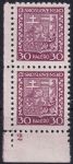 Obrázek k výrobku 54816 - 1929, ČSR I, 0252DČ, Výplatní známka: Státní znak ✶✶ ⊟ L D