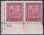 Obrázek k výrobku 54817 - 1929, ČSR I, 0252DČ, Výplatní známka: Státní znak ✶✶ ⊟ L D